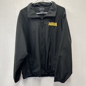 NRA National Rifle Association Black Jacket Windbreaker Eagle XL X-Large